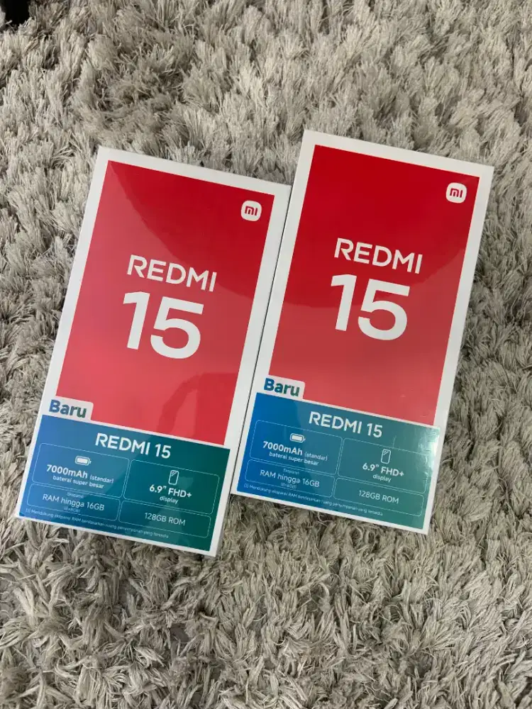 Redmi 15 8/256 GB New Segel Garansi Resmi 15 Bulan Norepack