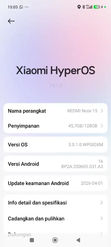 Xiaomi redmi note 15 4g  8/128