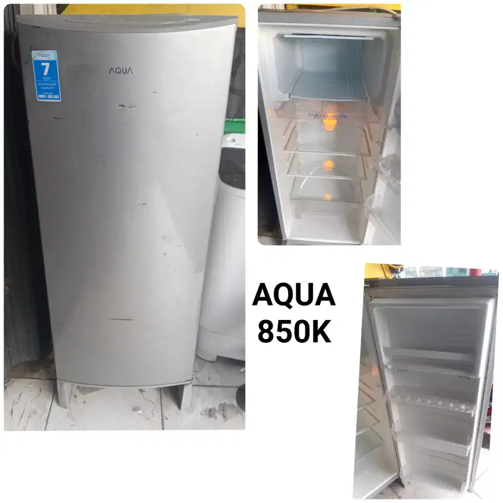 Kulkas AQUA bekas bergaransi