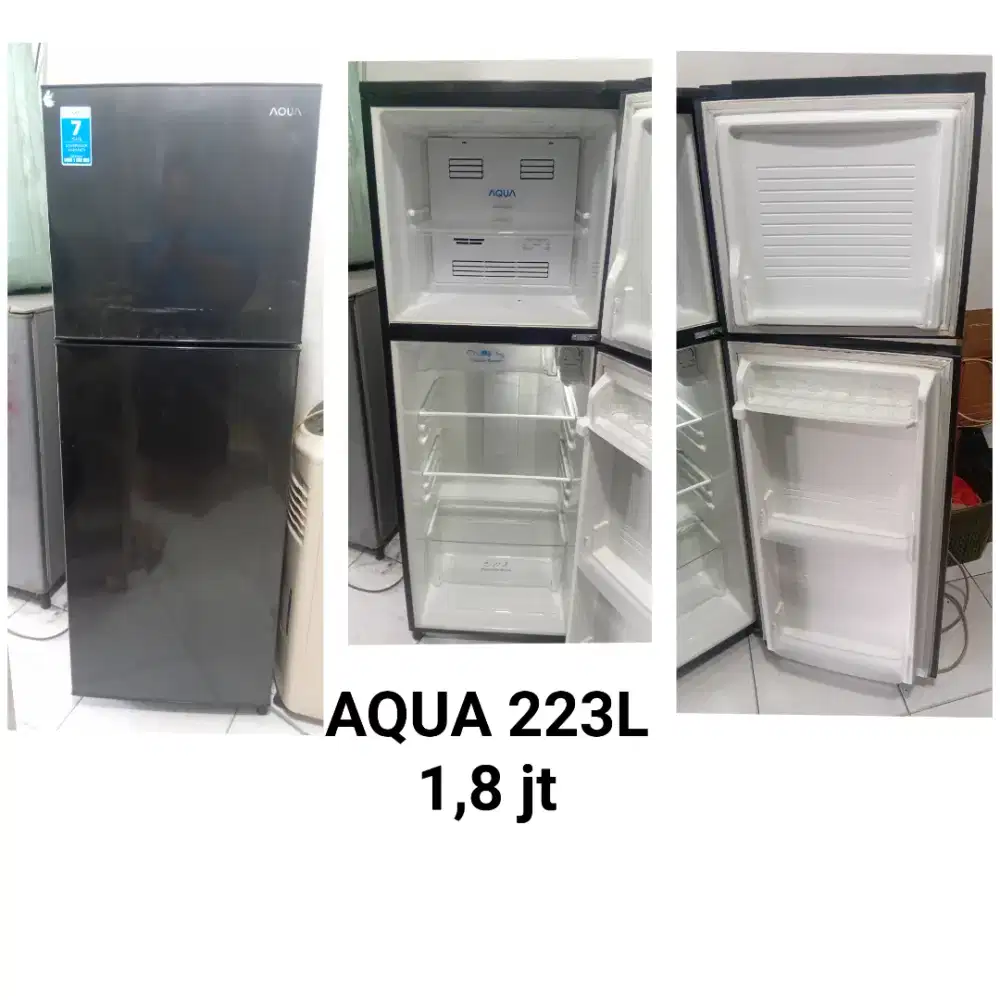 Kulkas AQUA bekas bergaransi