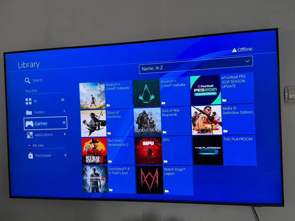 Playstation 4 Slim 1 Tera Full Games Tanpa Internet Semua Normal Murah
