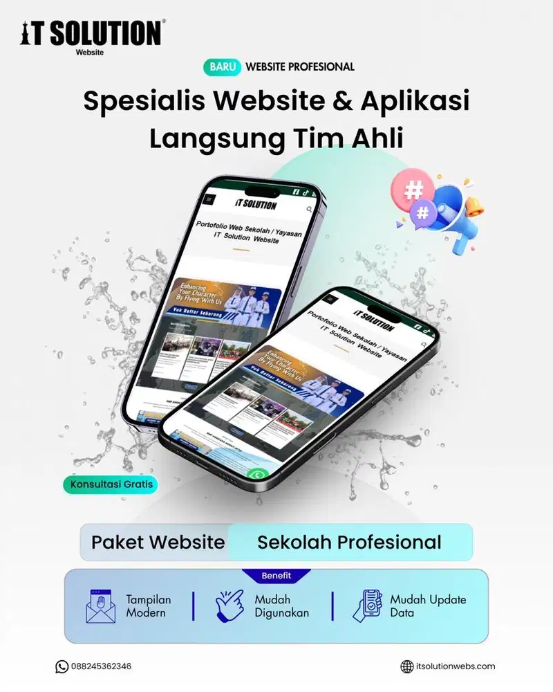 Website Sekolah Profesional dan Bergaransi Include PPDB Online