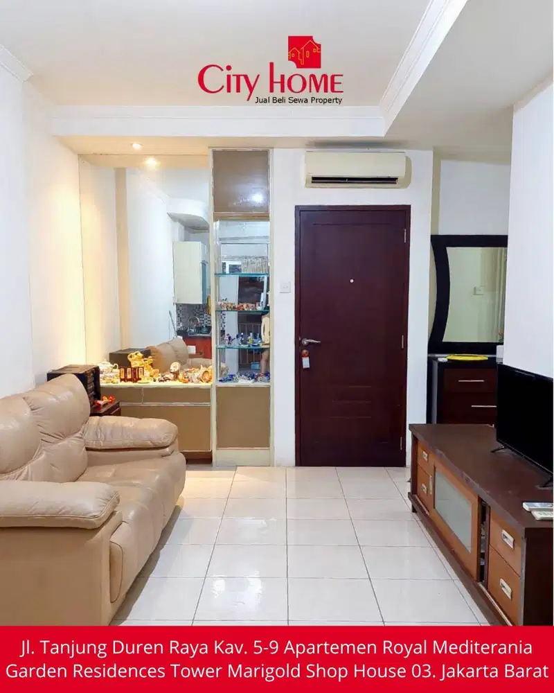 Sewa Apartemen 2 BR Furnished di Mediterania Garden Residences 2