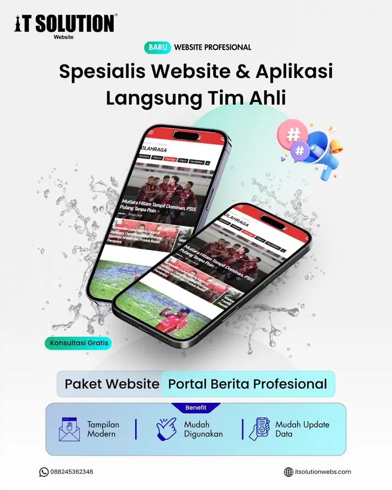 Pembuatan website Portal Berita Profesional dan Bergaransi