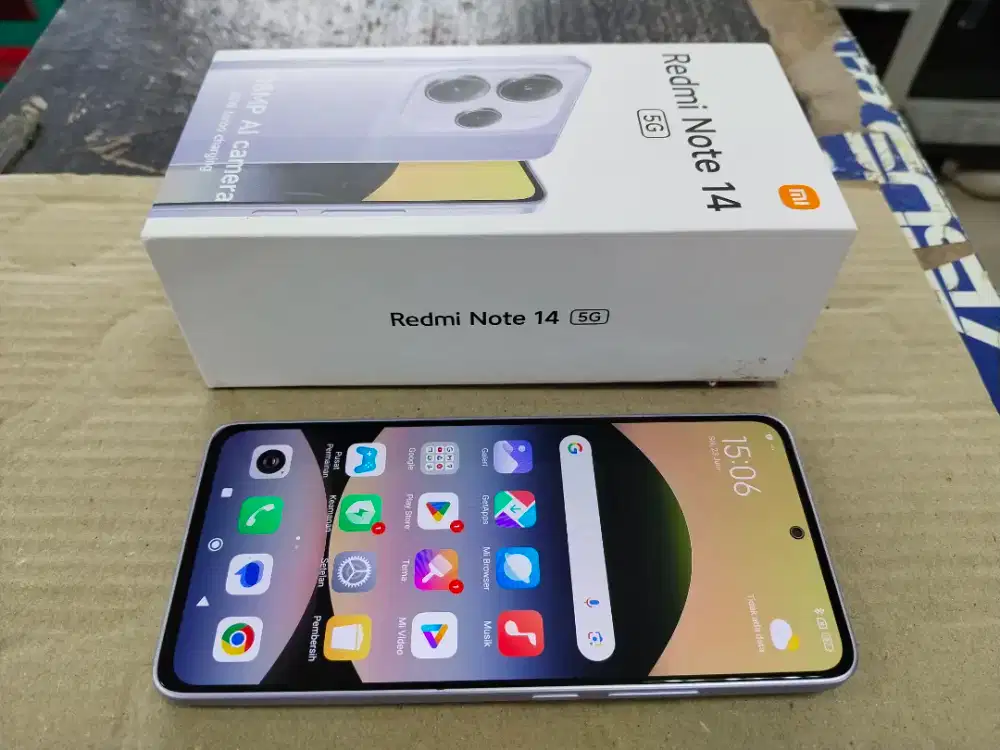 Redmi Note 14 5G ram 8/256 gb lengkap normal no kendala