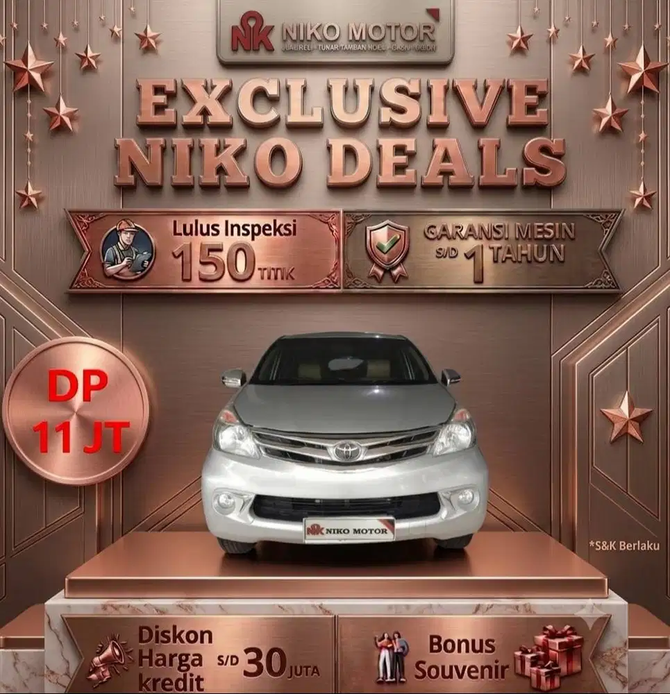 (ANTIK KM62RB) AVANZA G 2014 AT : 2013|2015