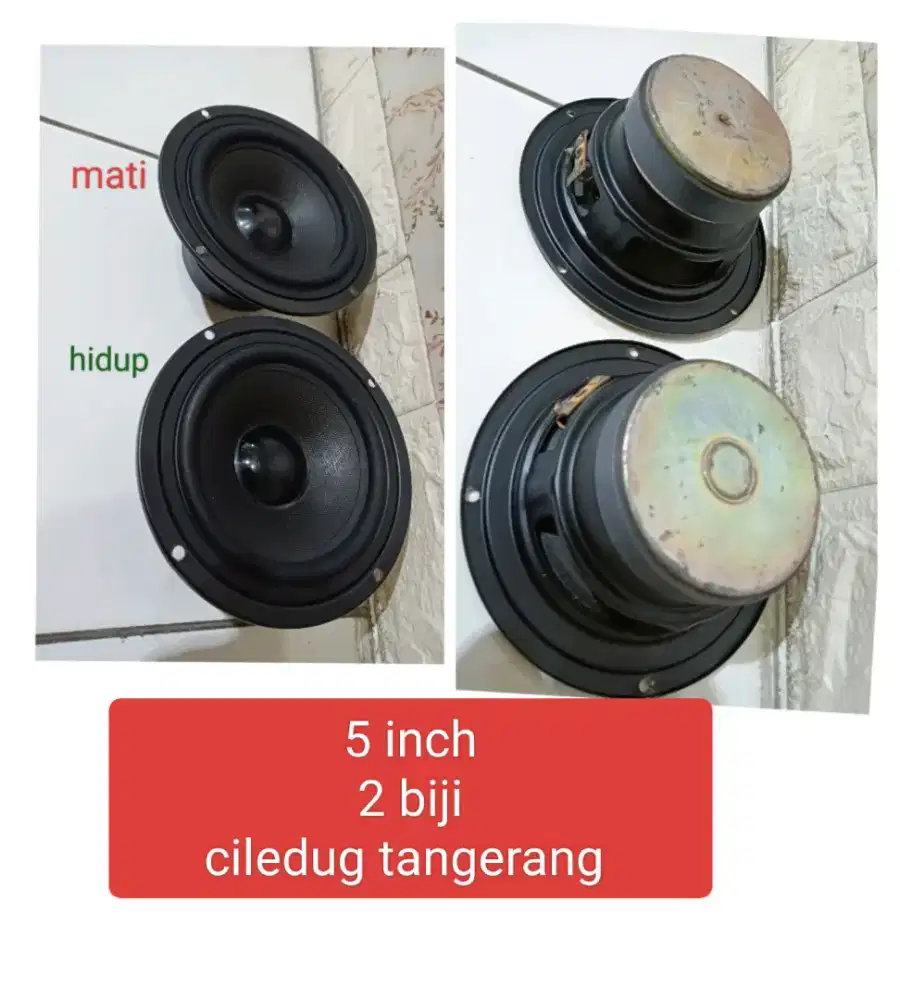 speaker woofer polosan 5 inch harga 25rb