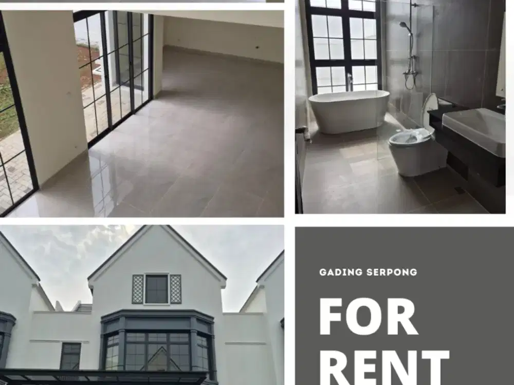 DISEWA RUMAH MEWAH BRAND NEW Cluster Louise –  Summarecon gading Serpong