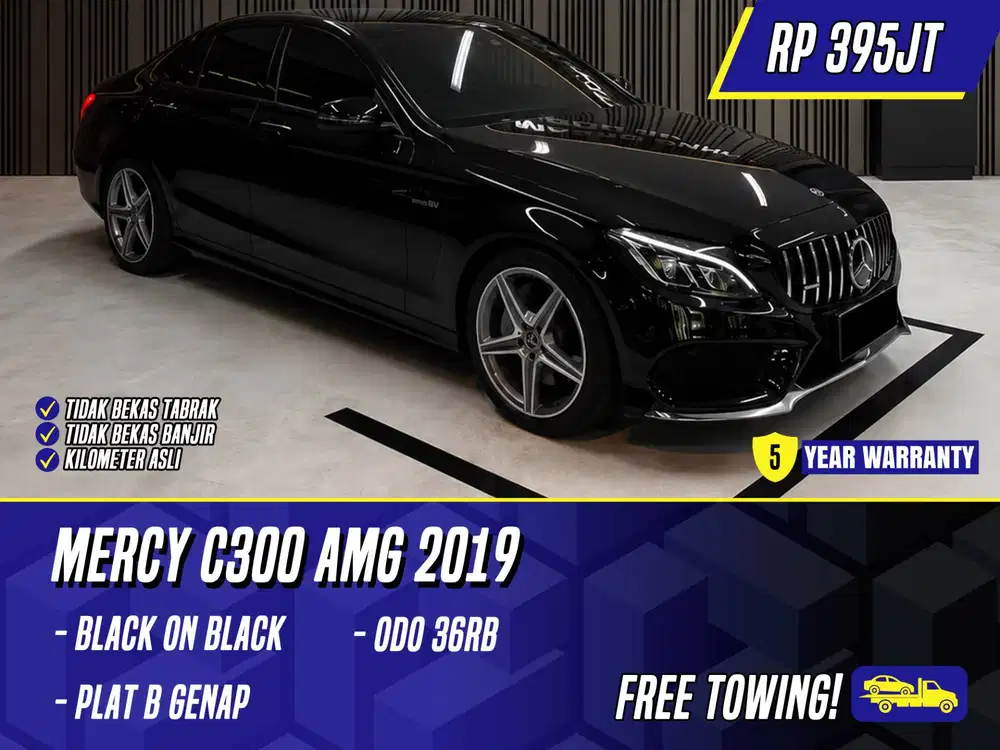 Mercedes Benz C300 AMG 2019 NIK 2018 Black Hitam Mercy C 300