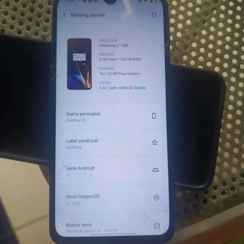 Handphone One plus 6T