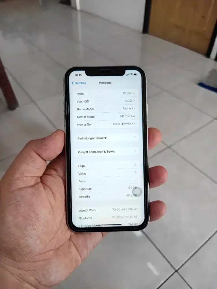 Iphone XR 64gb no minus imei register