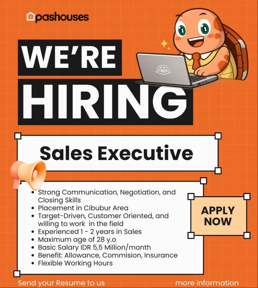 Dicari Sales Executive Property Daerah Cibubur Gaji UMR Jakarta