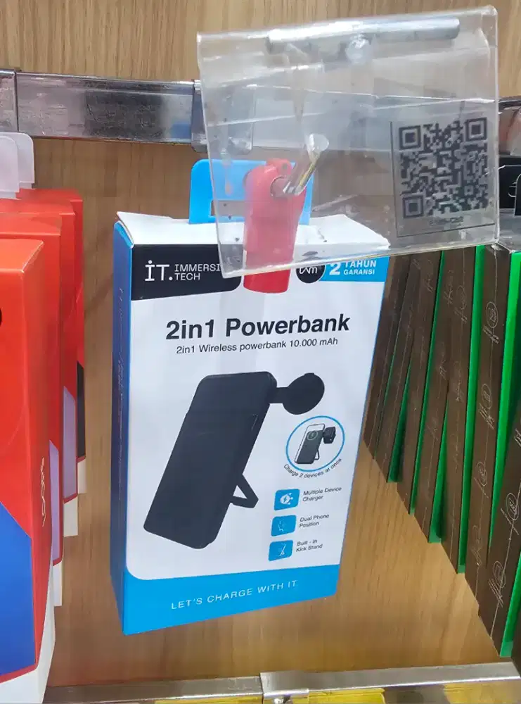 IT Powerbank wireless 2 in 1 10.000 mAh