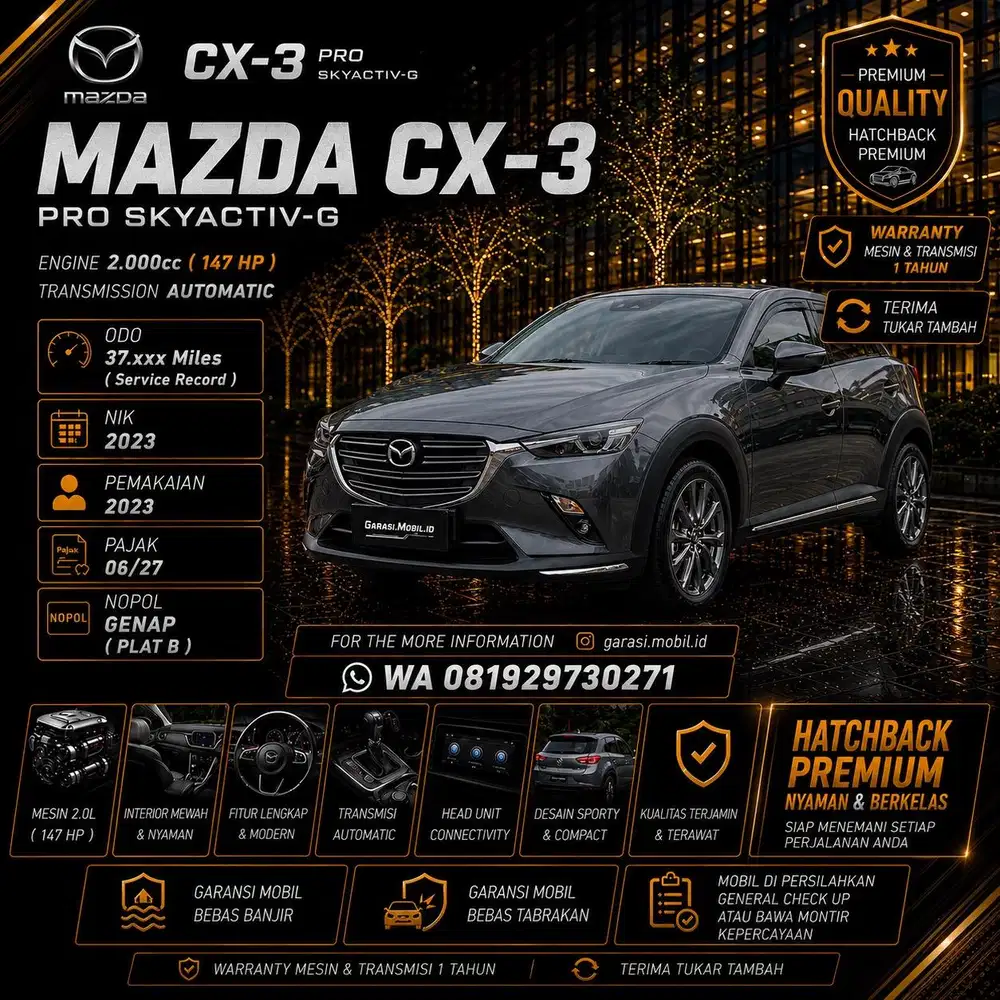 Mazda CX-3 Pro 2.0 / CX3 Pro 2.0 2023