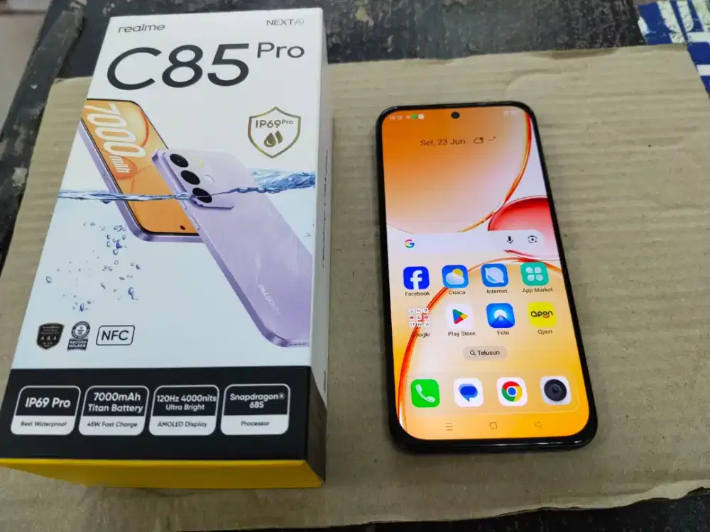realme C85 NFC ram 8/256gb lengkap mulus