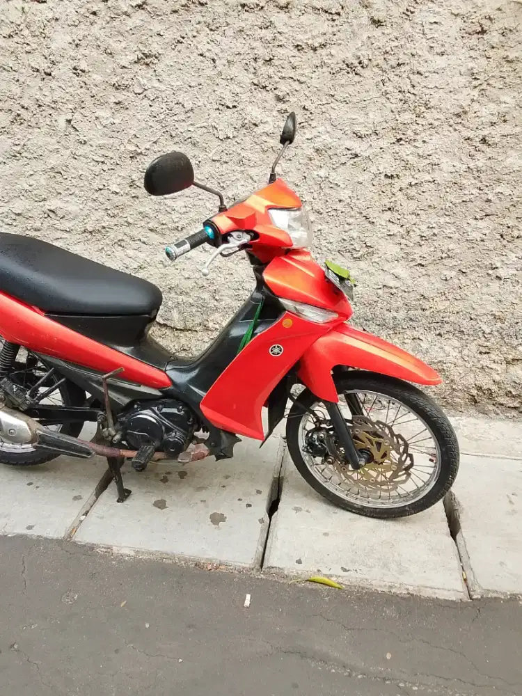 yamaha vega zr 115 full ori warna orange asli mesin adem