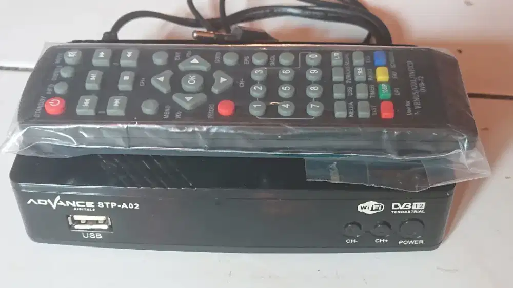 Stb Dvbt2 advance STP-A02 Bekas Normal