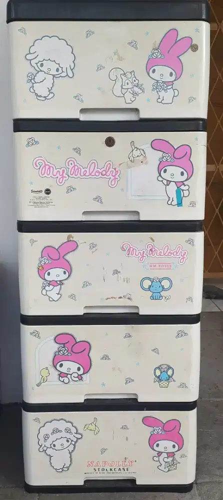 Lemari susun plastik napolly