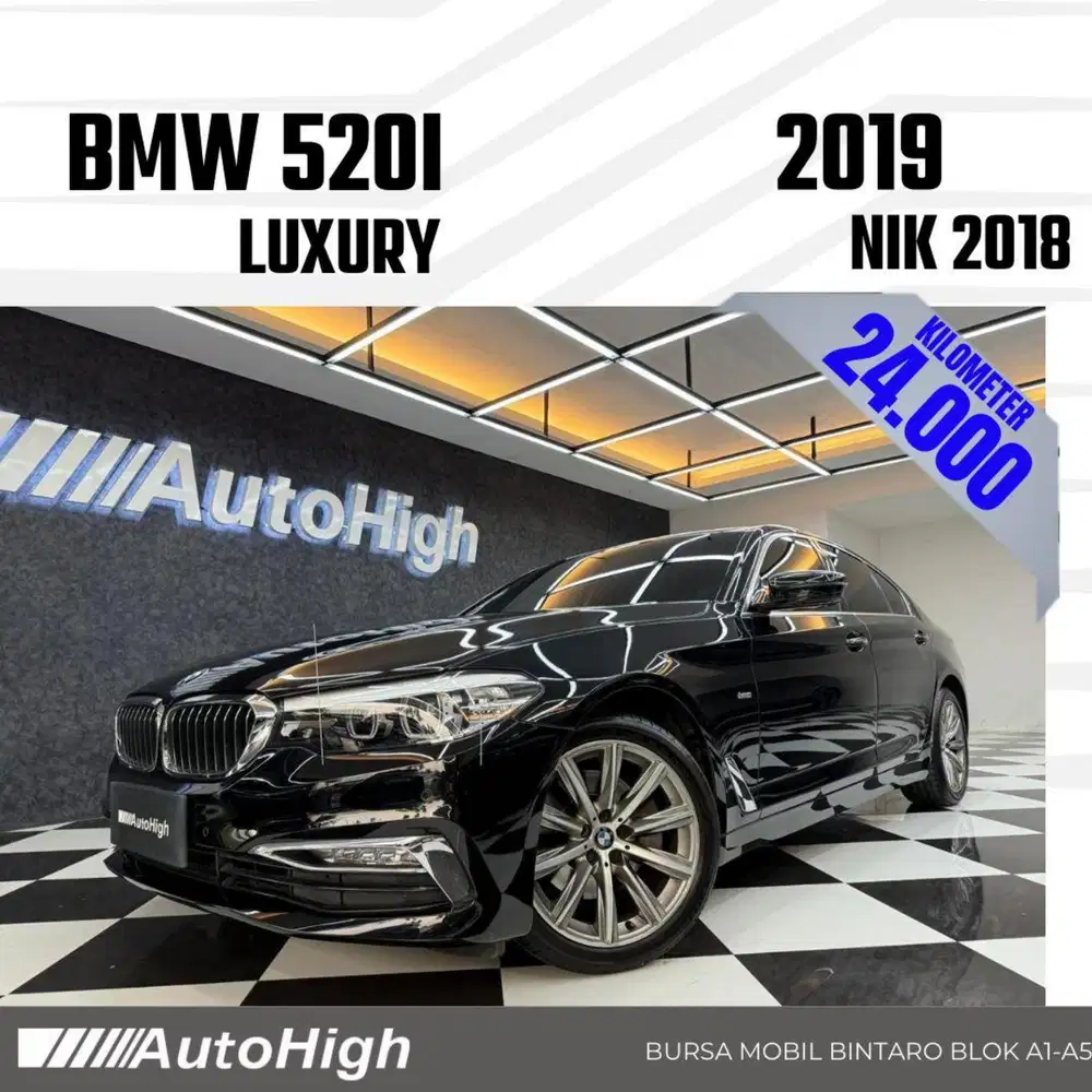 DP10% [Km24.000] 520i Luxury 2018 Black Reg 2020 #AUTOHIGH