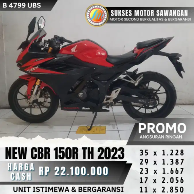 MULUS HONDA NEW CBR 150R TH 2023 UNIT ISTIMEWA BISA KREDIT BERGARANSI