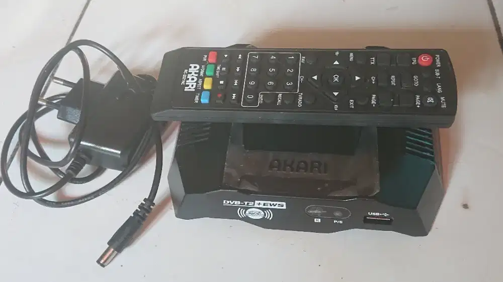 STB DVBT2 AKARI ADS 525 BEKAS NORMAL