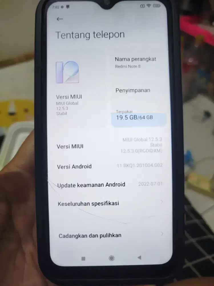 Dijual redmi note 8