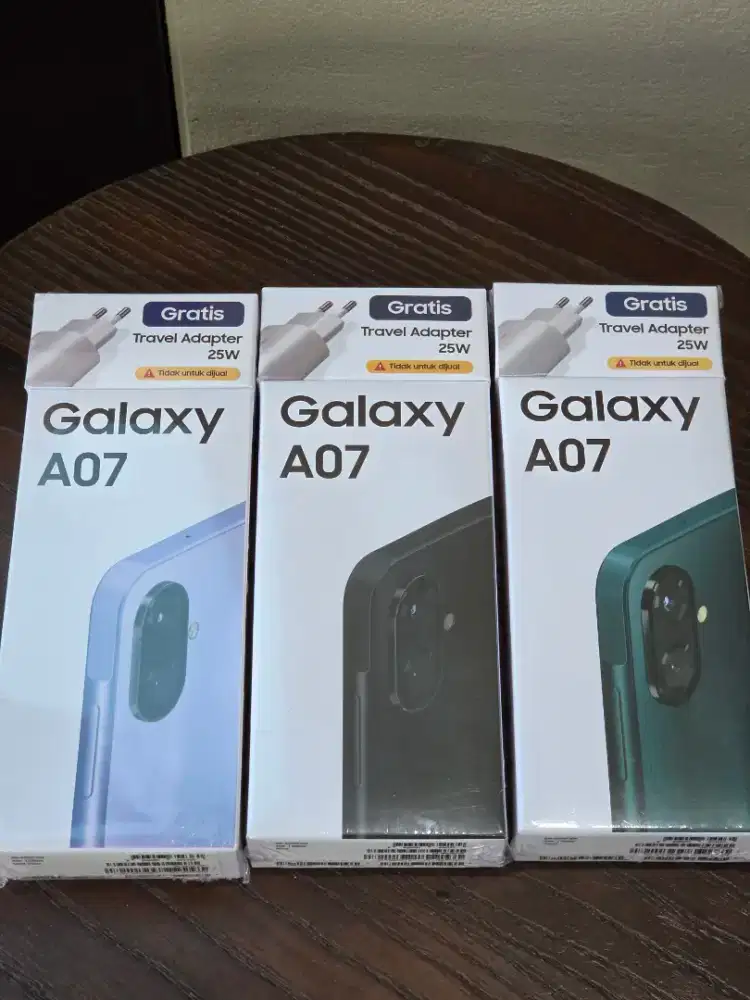 Samsung A07 4/64 new garansi resmi free adapter 25w
