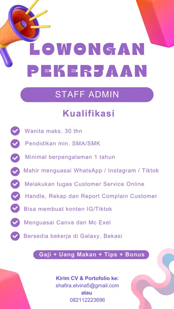 Lowongan Kerja Admin Social Media