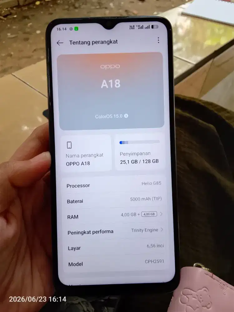 Oppo A18 ram 4/128