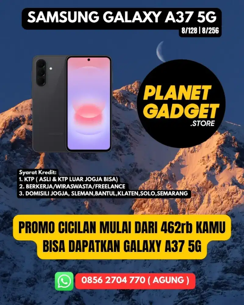 GALAXY A37 | CICILAN 12 BULAN 0% | ADMIN 0% | TENOR S/D 24 BULAN