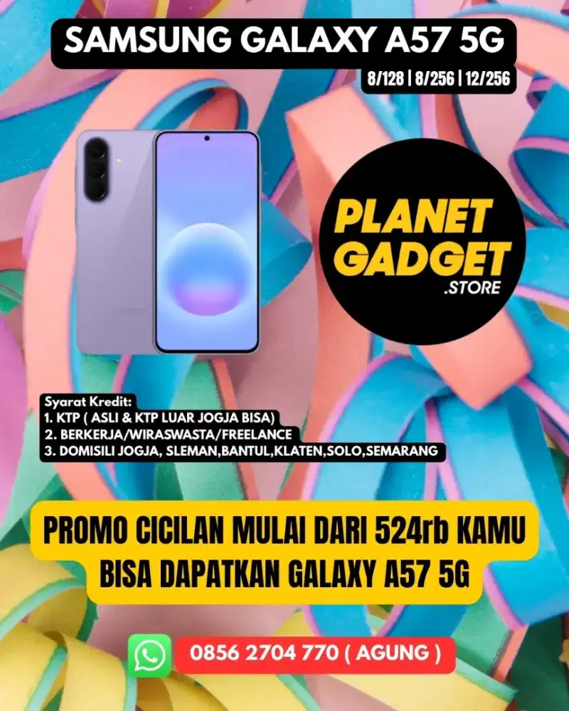 Galaxy A57 | CICILAN 12 BULAN 0% | ADMIN 0% | TENOR S/D 24 BULAN