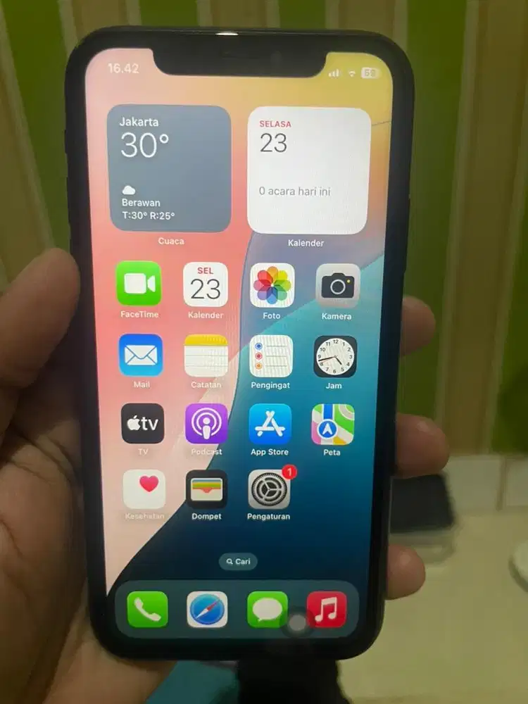 Iphone xr 128 gb jaringan all op mulus