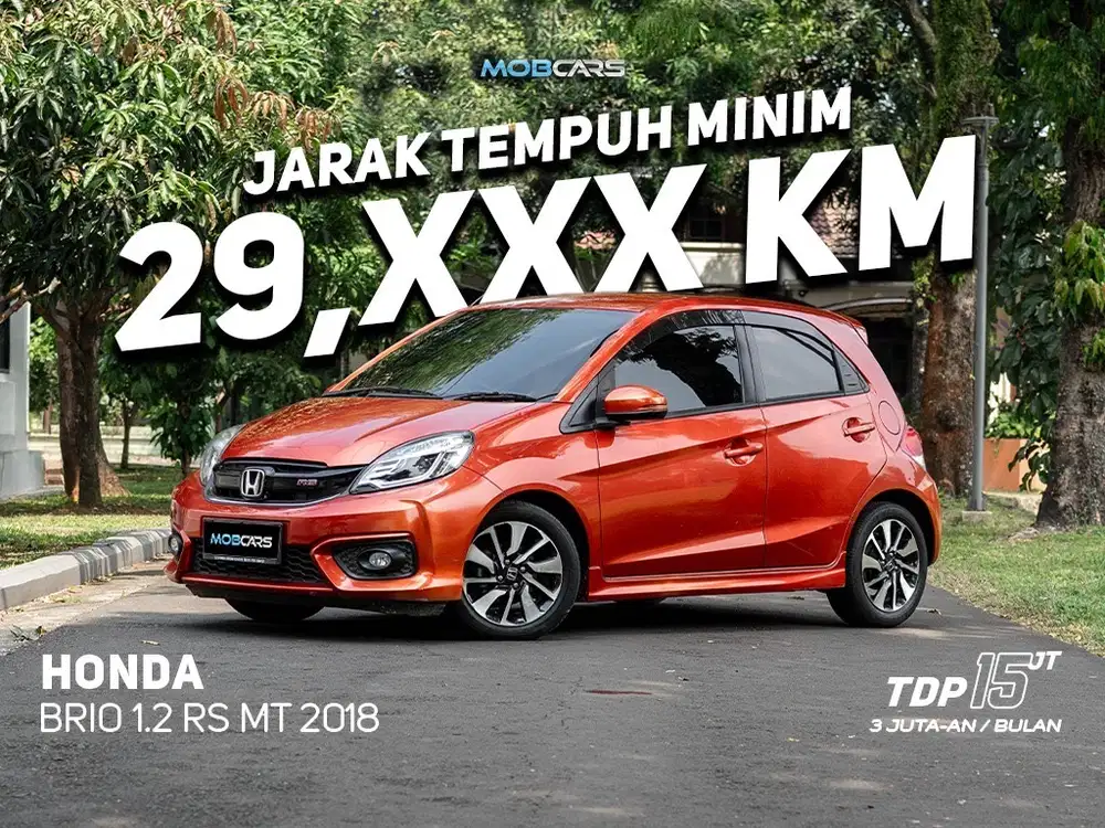 KM LOW HONDA BRIO RS MT 2018 CITY CAR PAJAK PANJANG