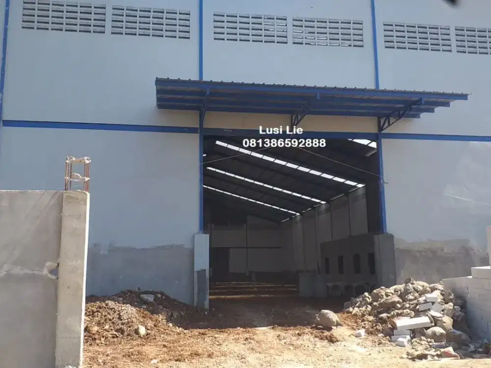 Gudang baru Tangerang luas 1800m, office rapi
