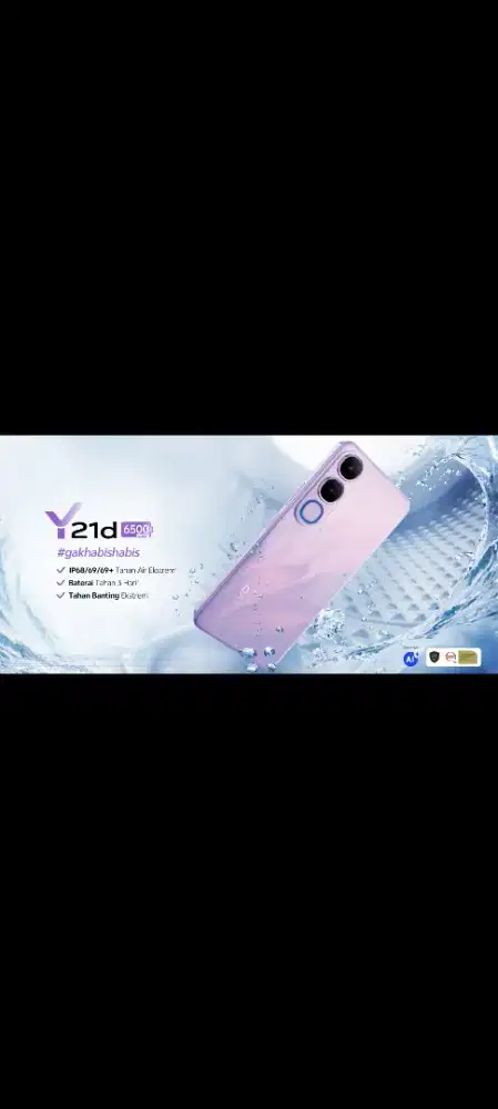 Jual Handphone baru vivo y21d.rom6+6/128gb terbaru(2026)Asli segel