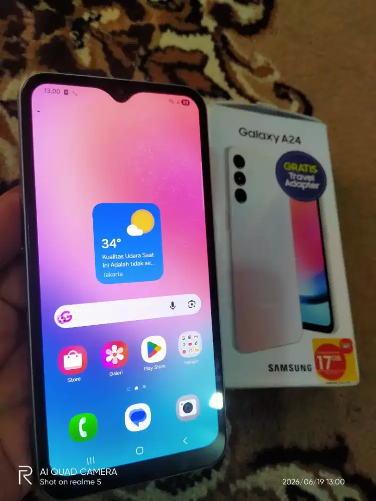 Samsung A24(8)128) segel lkp mulus no minus PAS