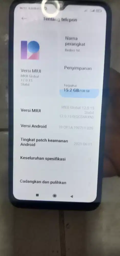 Hp seken redmi 9a