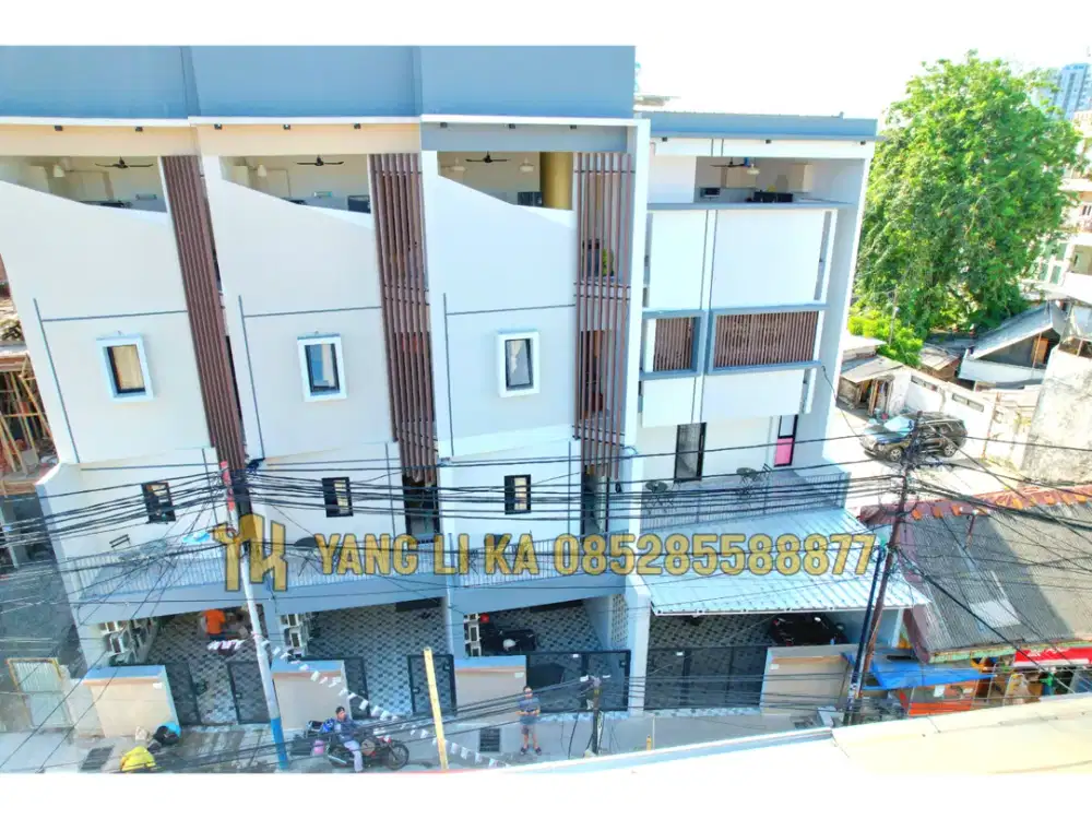 Jual Cepat Kost Exclusive 4 Lantai Bangunan Baru Fully Furnished Total 26 Kamar di Tomang Jakarta Barat