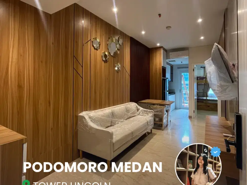 DISEWA APARTEMEN PODOMORO CITY DELI MEDAN TOWER LINCOLN