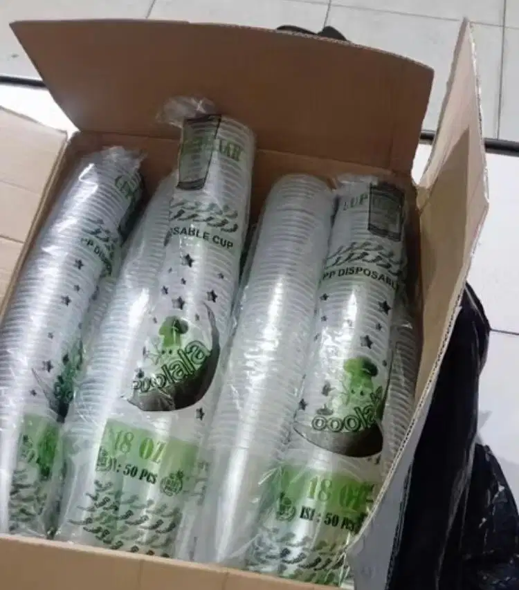 Cup datar slim 18oz 1000pcs/1 Karton