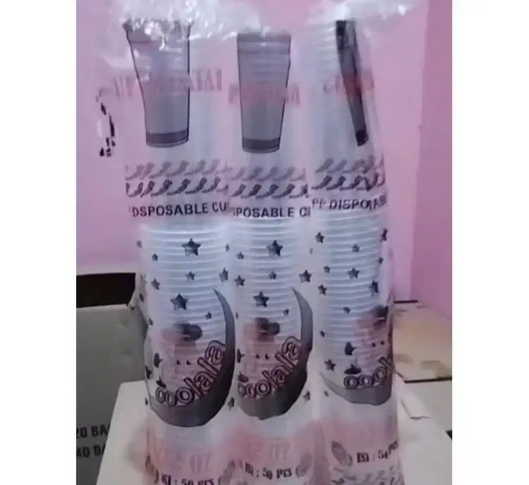 Cup slim datar 22oz 1000pcs/1karton