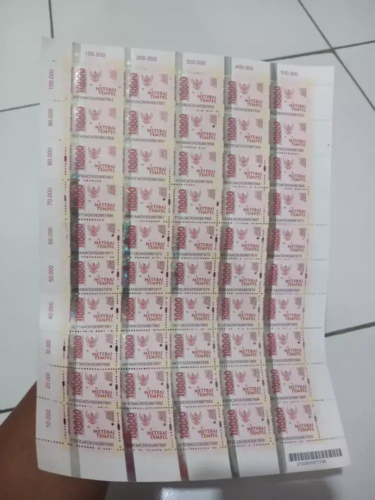 materai 1lembar