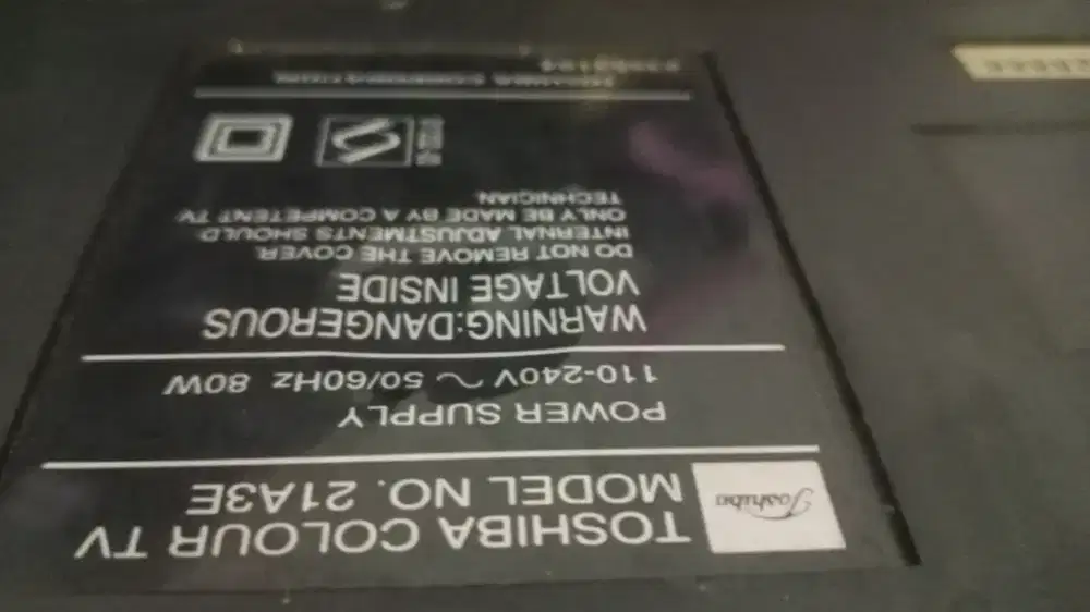 TV TABUNG TOSHIBA BOMBA 21 INC