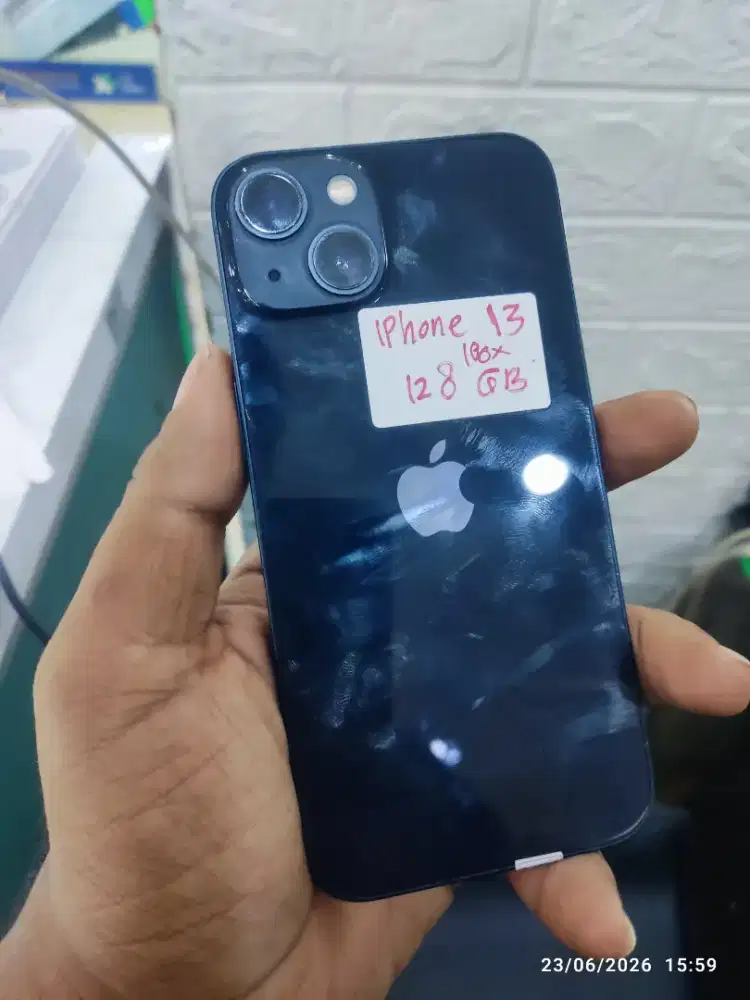 apple iphone 13 ex ibox hitam bh cakep original
