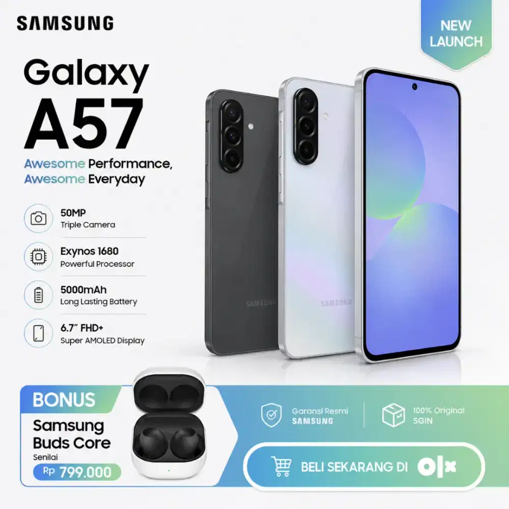 Samsung A57 12/256 Bonus Buds core
