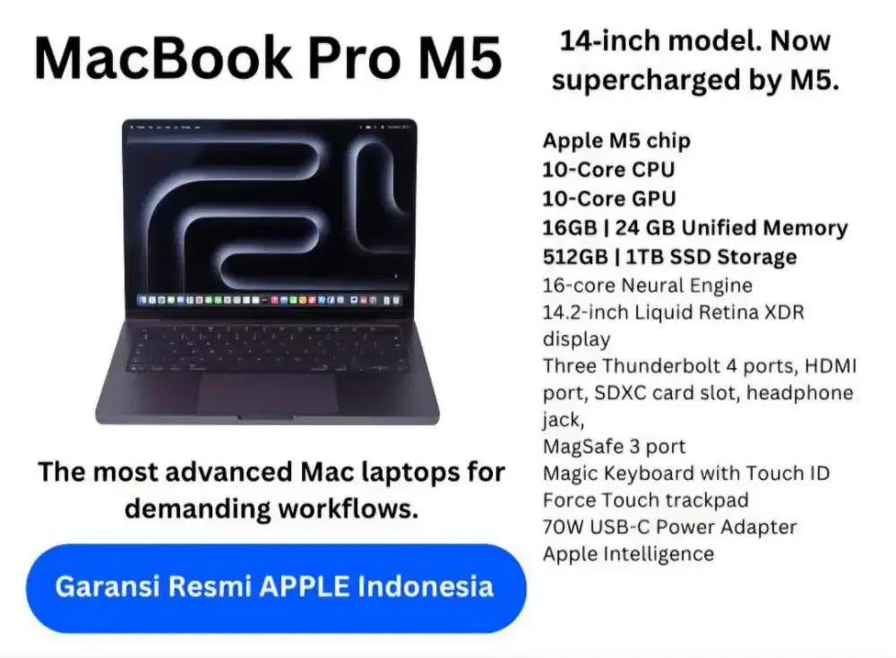 Macbook Pro M5 2025 512Gb Kredit Free 1x cicilan