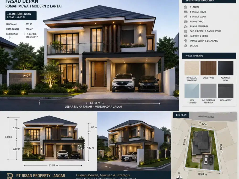KAVLING PREMIUM CITRAGRAND TEMBALANG 216 m² SIAP BANGUN