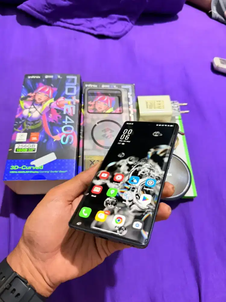 INFINIX Note 40S Ram 8+8/256GB Layar lengkung Fullset PAMULANG UNPAM