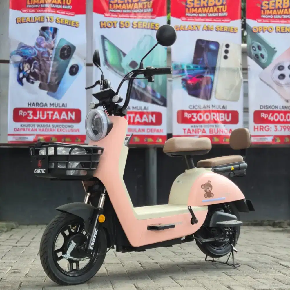 READY SEPEDA LISTRIK KERANJANG CUMA 3 JUTAAN AJA