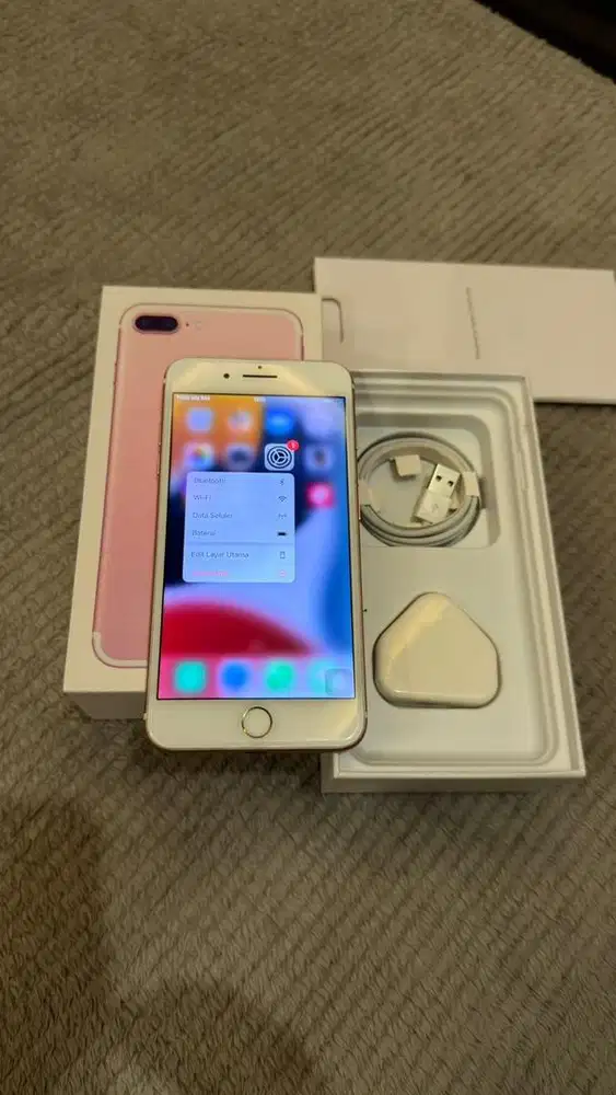 Iphone 7 Plus 128GB Rose Gold Lengkap Teregister